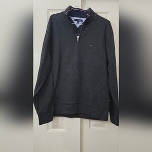 Tommy Hilfiger Dark Gray Zip-Up Sweater
